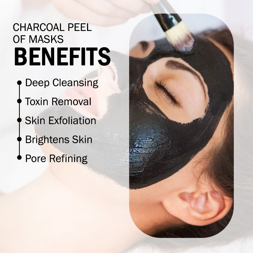 7Days Natural Charcoal Black Peel Off Mask for Men & Women | Removes Blackheads and Whiteheads | Active Cooling Effect | Deep Skin Purifying Cleansing(100 ml) image 6