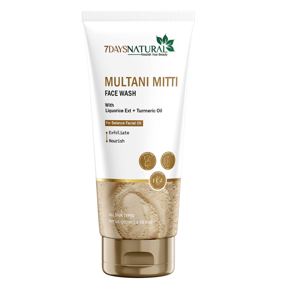 Buy Natural Multani Mitti Face Wash | 7Days Natural image 0