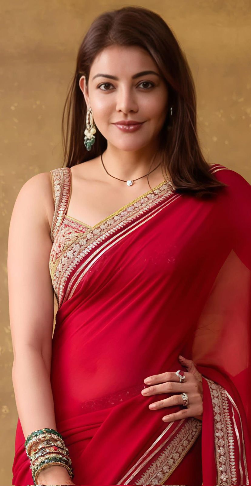 Beautiful Designer Bollywood Saree in Satin Silk