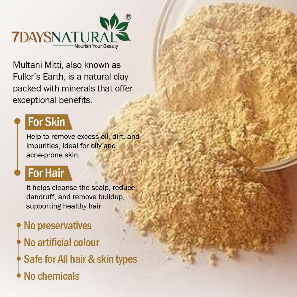 Multani Miti Powder for Face Pack 200gm (Pack of -1) image 5