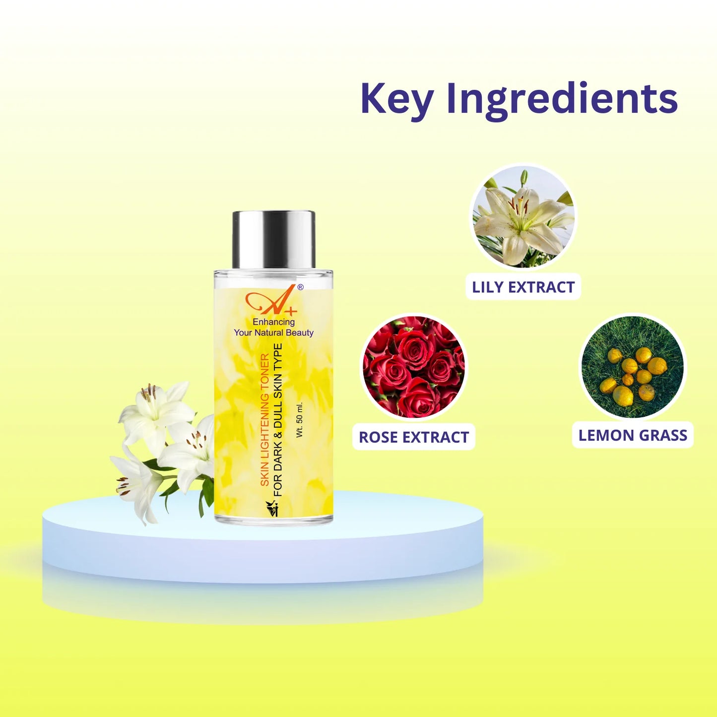 A+ Skin Lightening Toner (50 ml) image 2