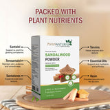 7Days Natural Herbal Sandalwood Face Pack – Sun Dried Ayurvedic Powder with Cucumber & Rose Petal (200 Gm) image 3