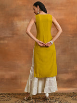 Yellow Floral Embroidered Couple Combo - Elganza