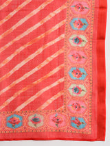 Red Embroidered Lehenga Choli With Dupatta - Elganza