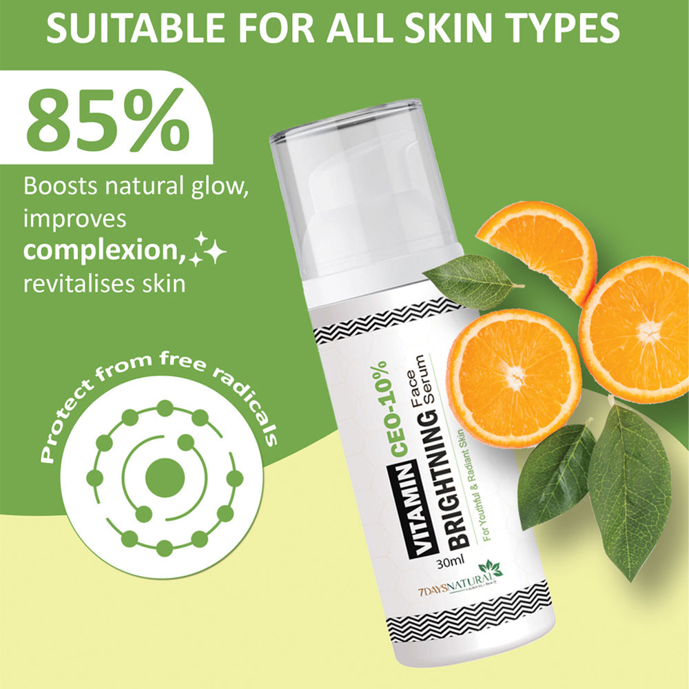 Vitamin CEO-10% Brightening Face Serum – For Glowing, Even-Toned Skin (30ml) image 3