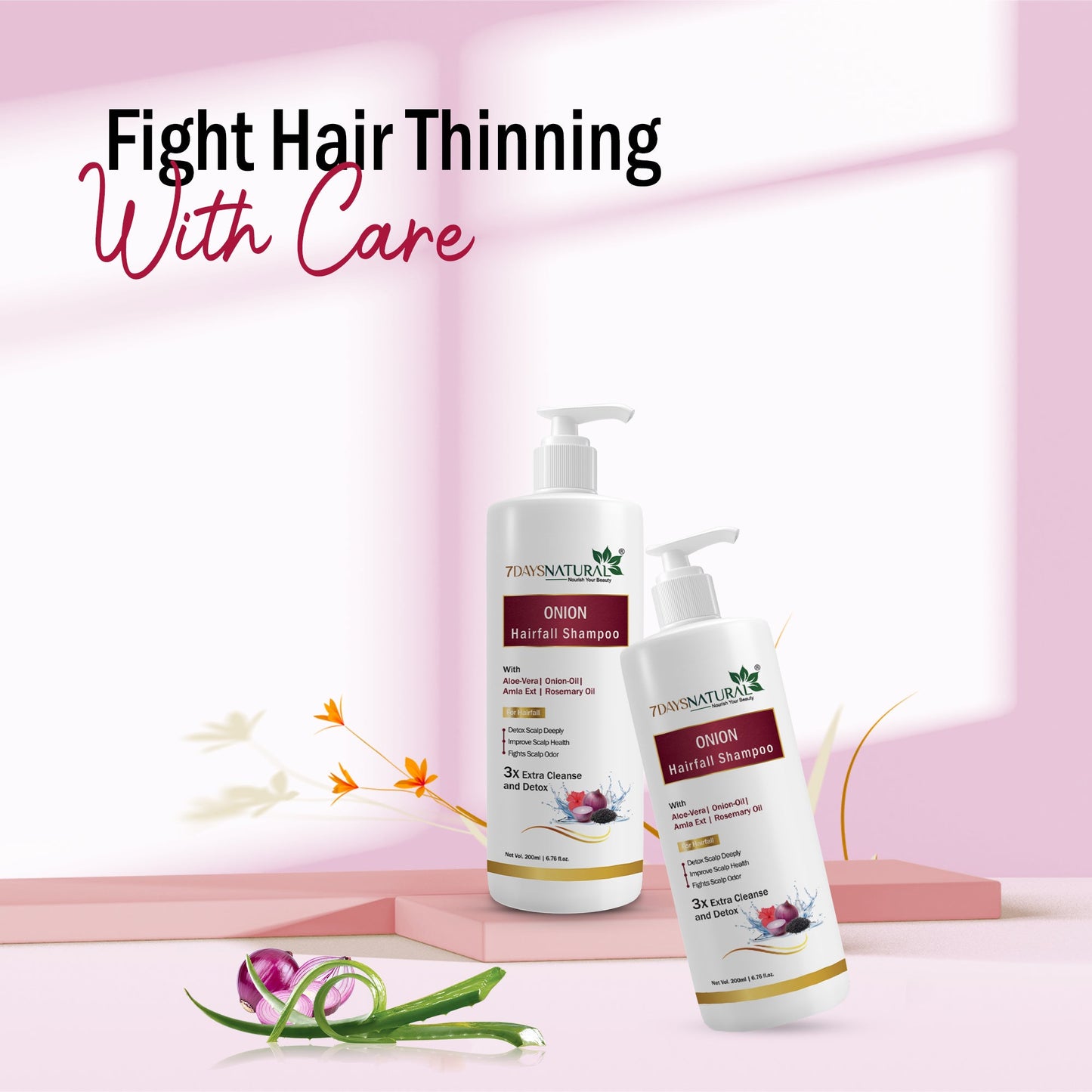 Red Onion Black Seed Hair Growth Shampoo (200 ML) image 2