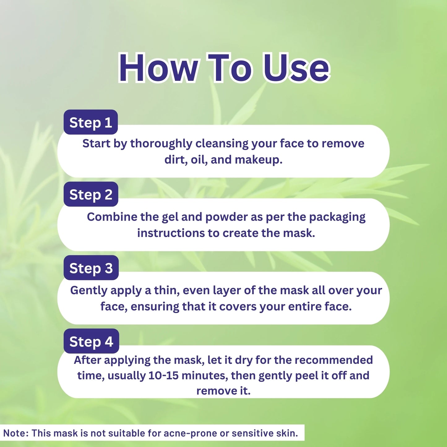 A+ 2070 Tea Tree Soothing Gel Mask image 4