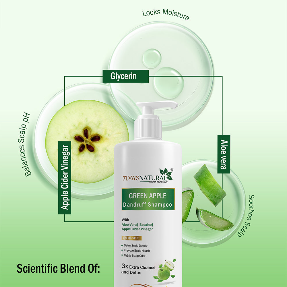 Green Apple Shampoo for Dandruff (200 ml) image 2
