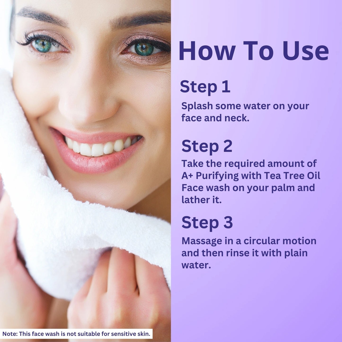 A+ Purifying with Tea-tree Facewash image 4
