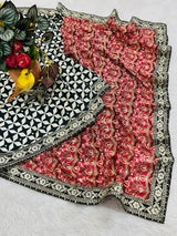 Premium Classic Designer Soft Chinon Silk Saree