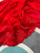 Designer Bollywood Satin Silk Saree with Diamond & Embroidery Work