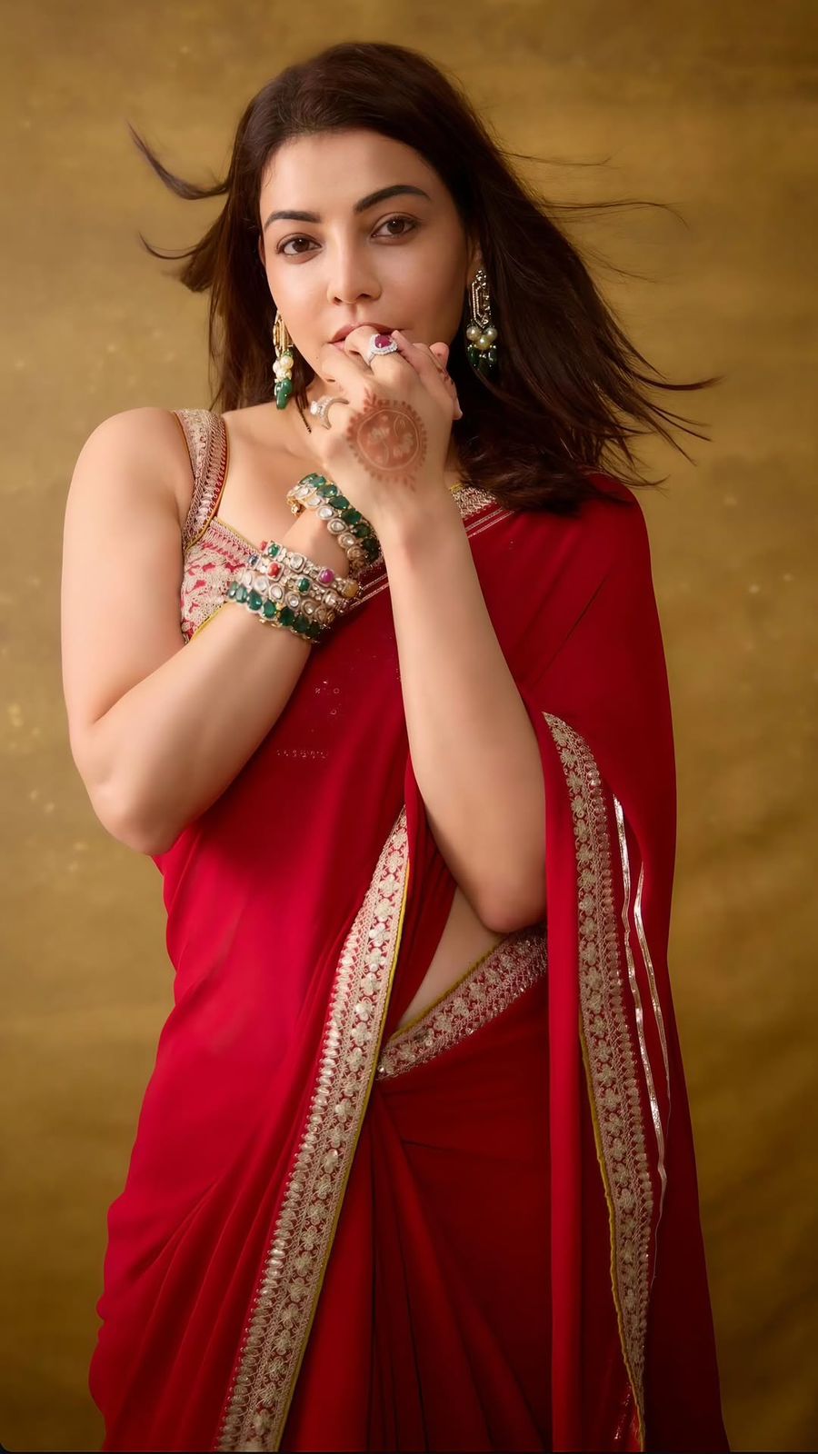 Beautiful Designer Bollywood Saree in Satin Silk