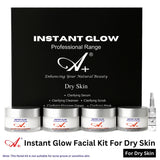A+ Instant Glow Facial Kit For Dry Skin (400gm+10 ml) image 1