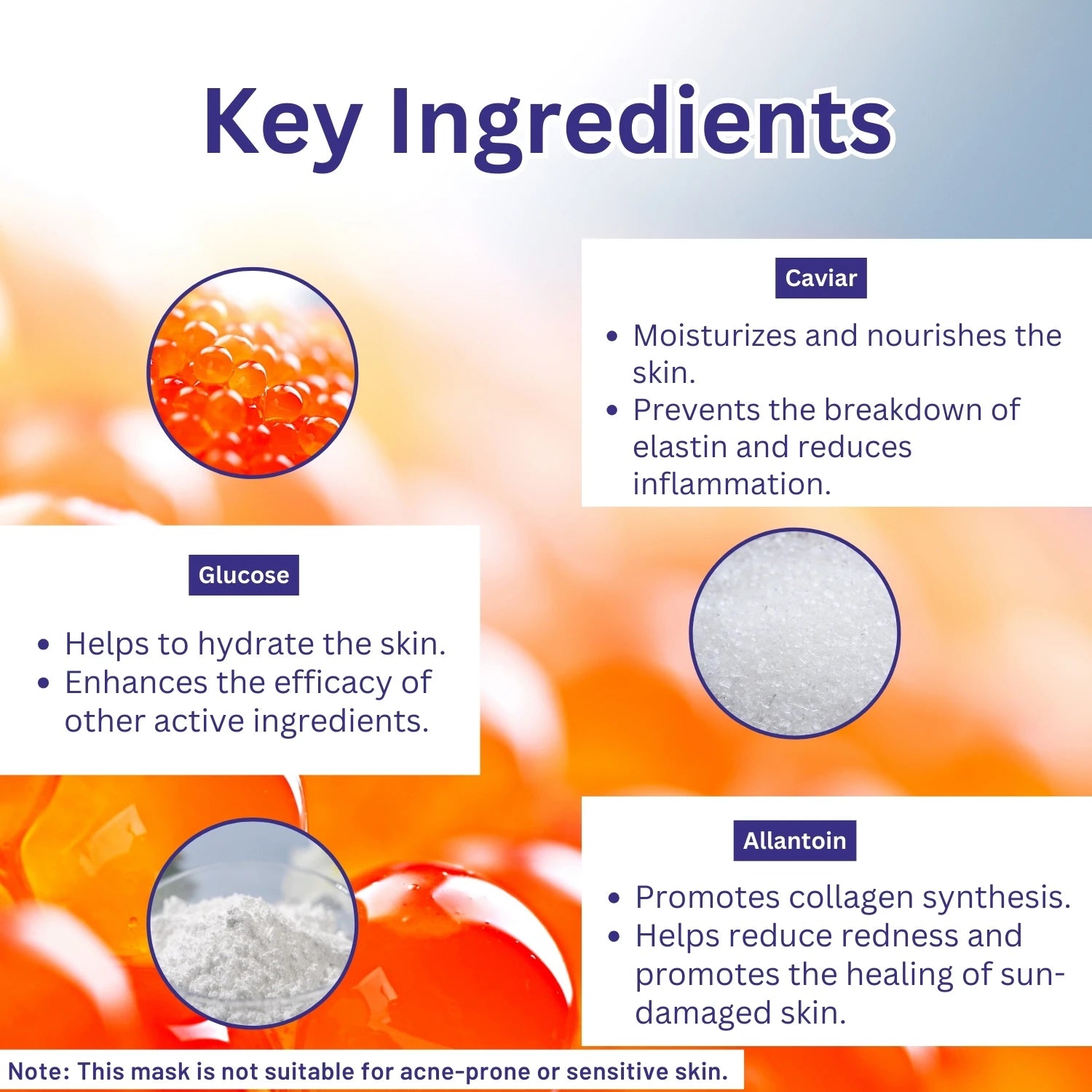 A+ 2040 Caviar Soothing Gel Mask image 2