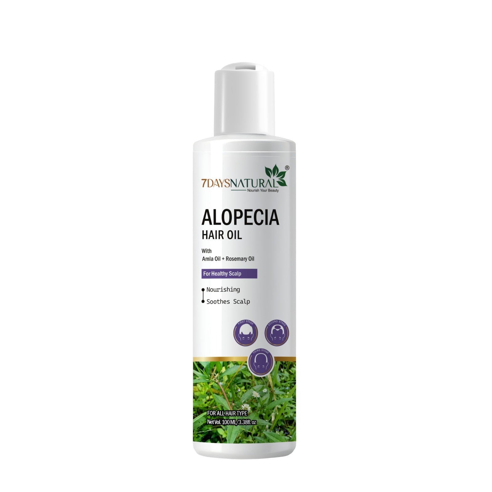 7Days Natural Alopecia Hair oil with Ginger, Onion, Shikakai for Hair Gowth Stop Hair Fall Hair Oil (100 ml) image 0