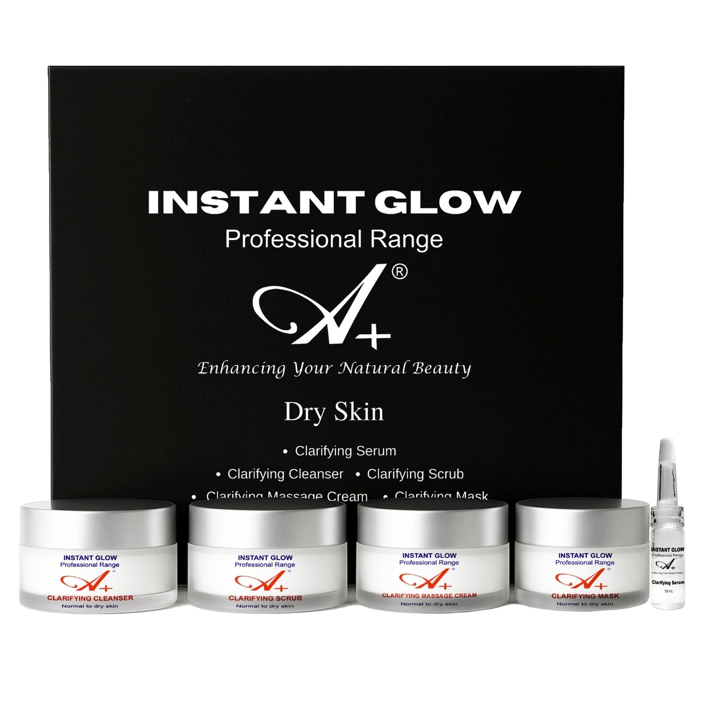A+ Instant Glow Facial Kit For Dry Skin (400gm+10 ml) image 0