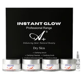 A+ Instant Glow Facial Kit For Dry Skin (400gm+10 ml) image 0