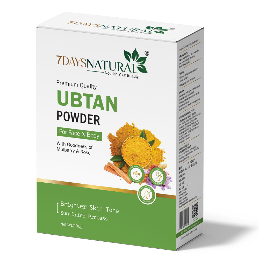 7Days Natural Ubtan Powder Premium Quality | For Face & Body 200g image 1