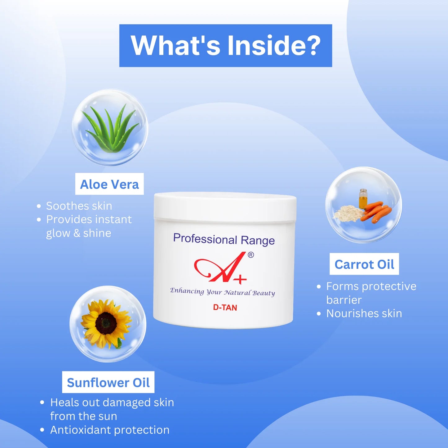 A+ Dtan Mask , For Normal to Dry Skin (300 gm) image 3