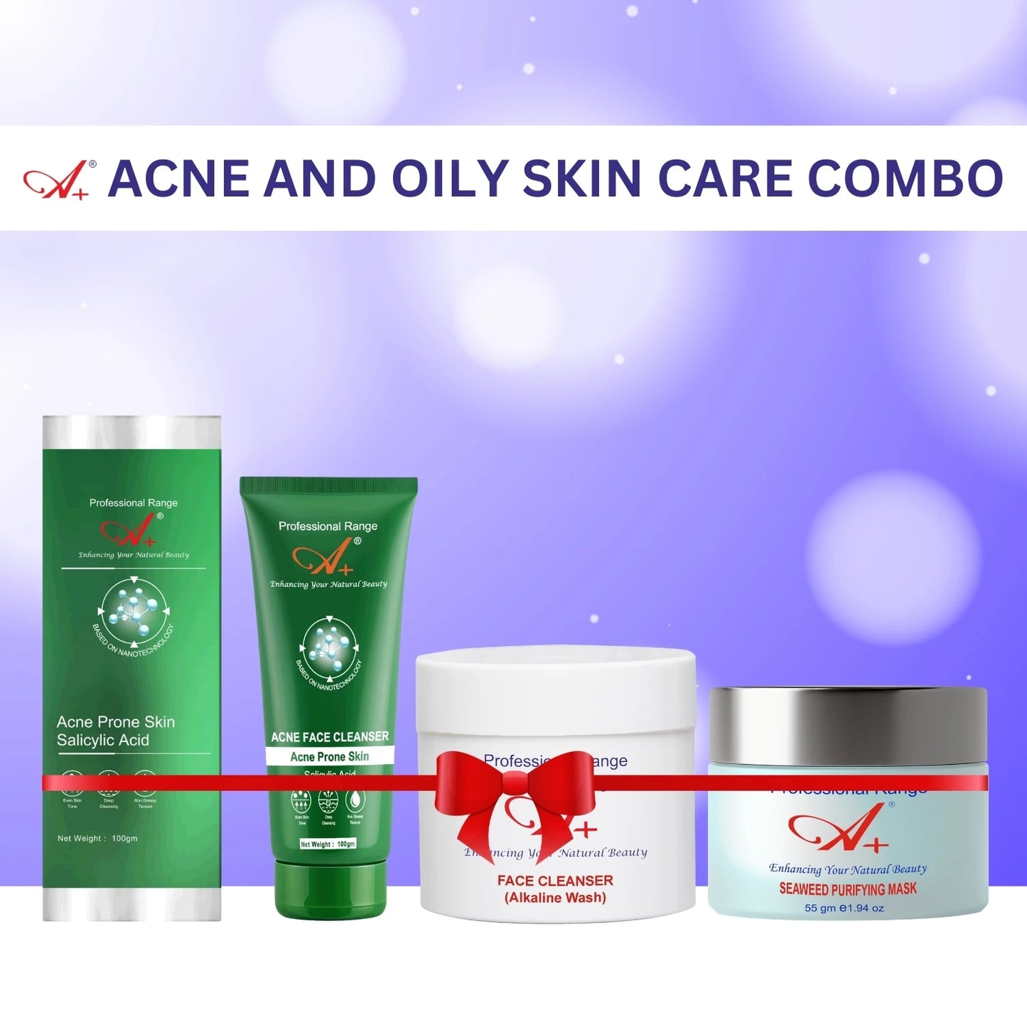 A+ Acne & Oily Skin Care Combo Pack image 1