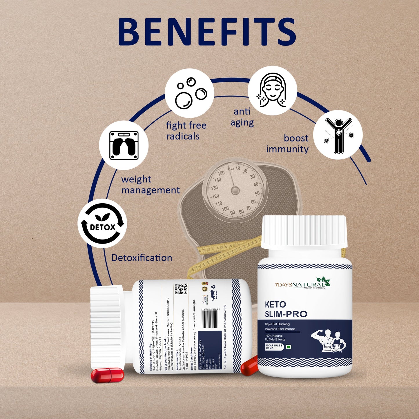 Buy Keto Slim Pro Weight Loss-60 Capsules | 7Days Natural image 8