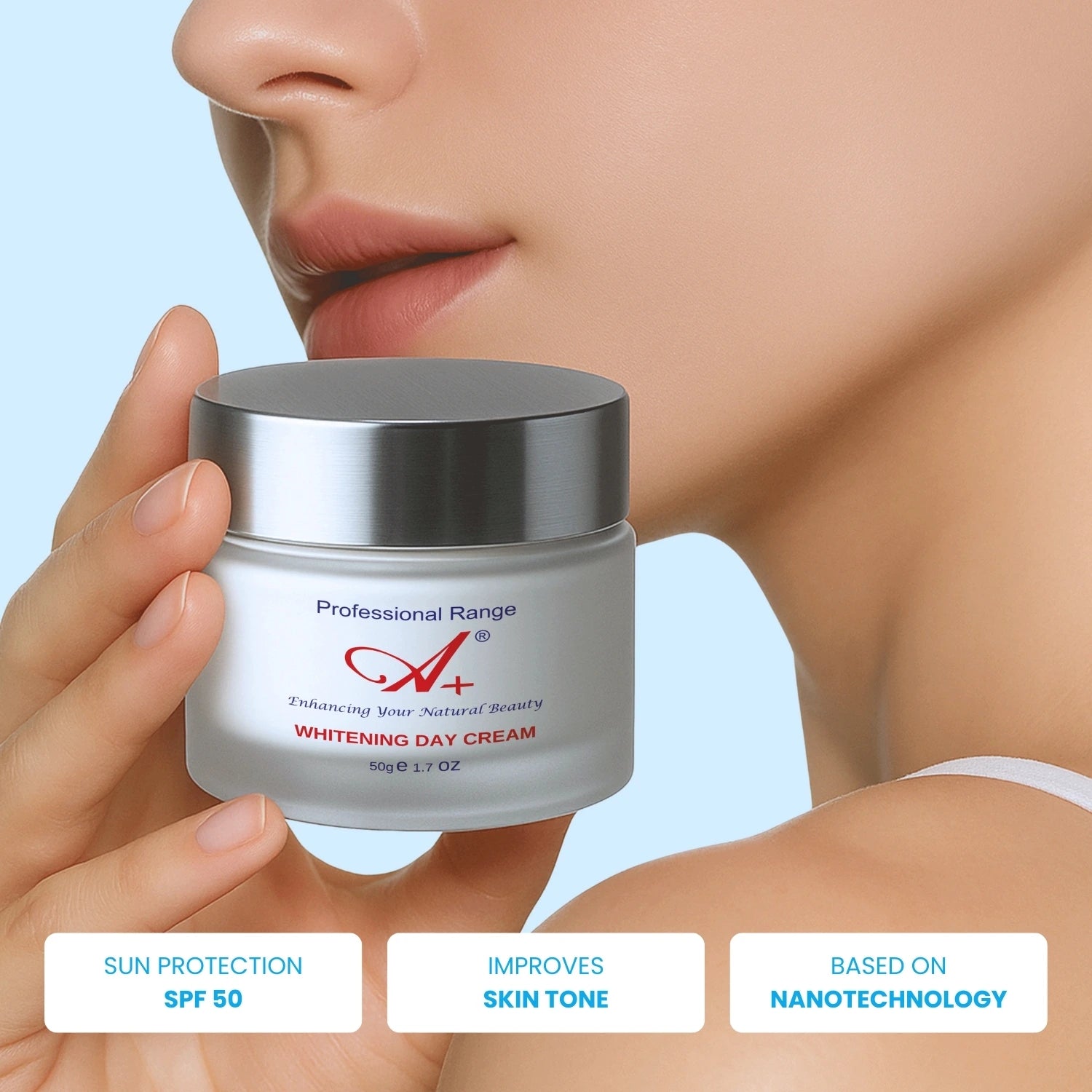 A+ Whitening Day Cream with SPF 50 image 3