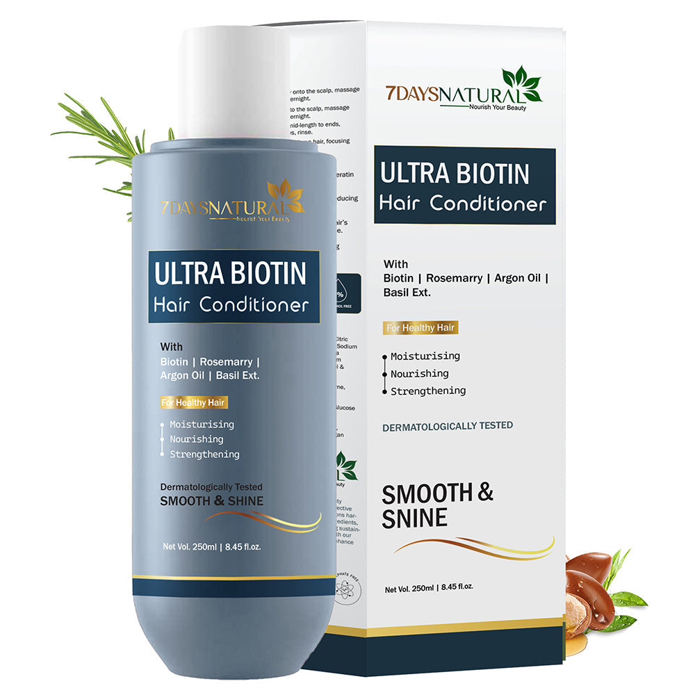 7DAYS NATURAL ULTRA Biotin Hair Conditioner For Women & Men - 250ML image 2