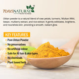 7DAYS NATURAL Organic Ubtan Powder Face Pack For Women & Men -200GM image 6