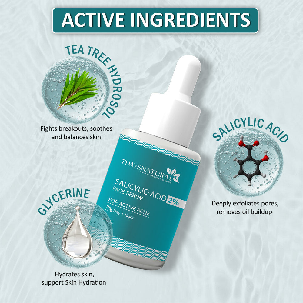 Salicylic Acid Serum for Acne -30ml | 7Days Natural image 4