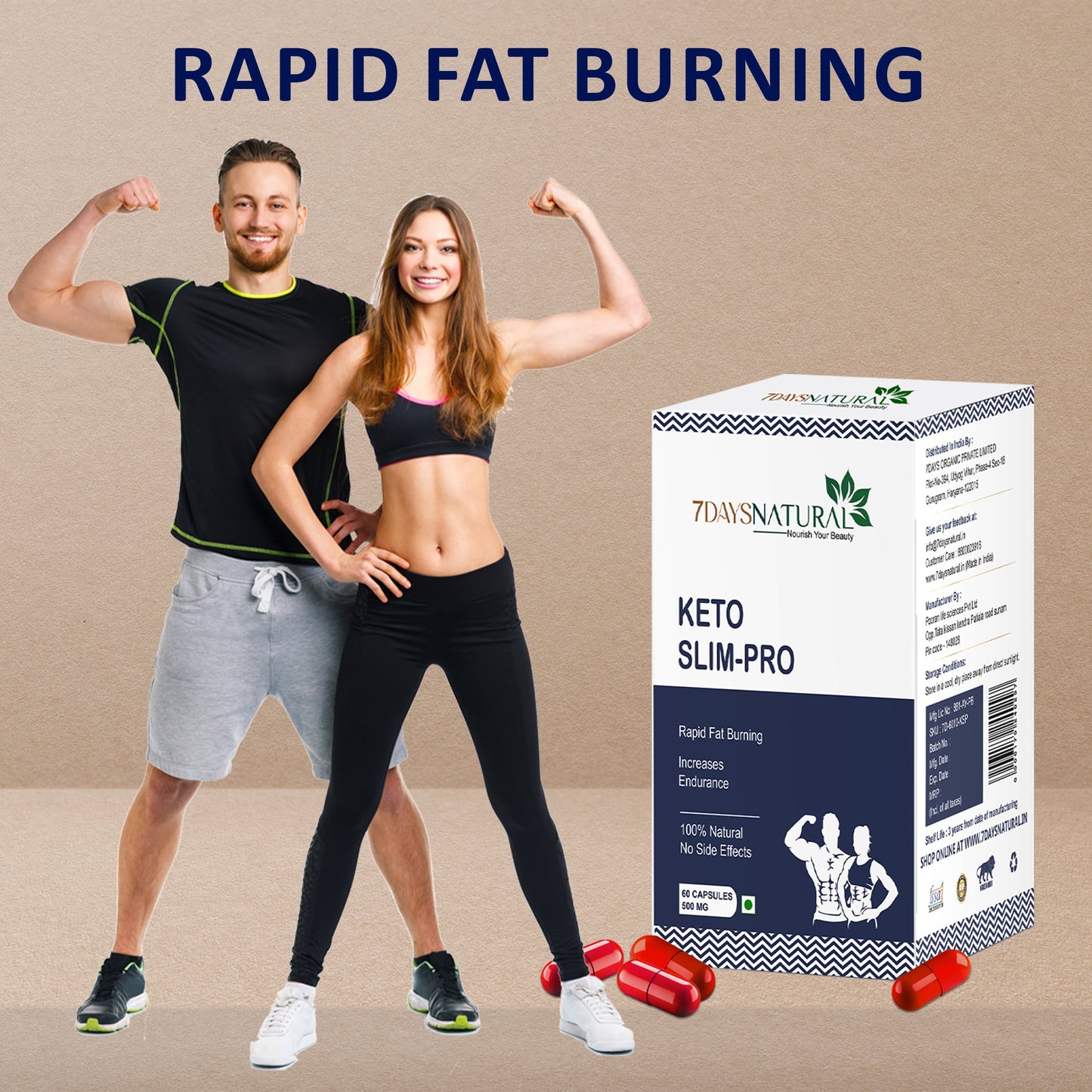 Buy Keto Slim Pro Weight Loss-60 Capsules | 7Days Natural image 7