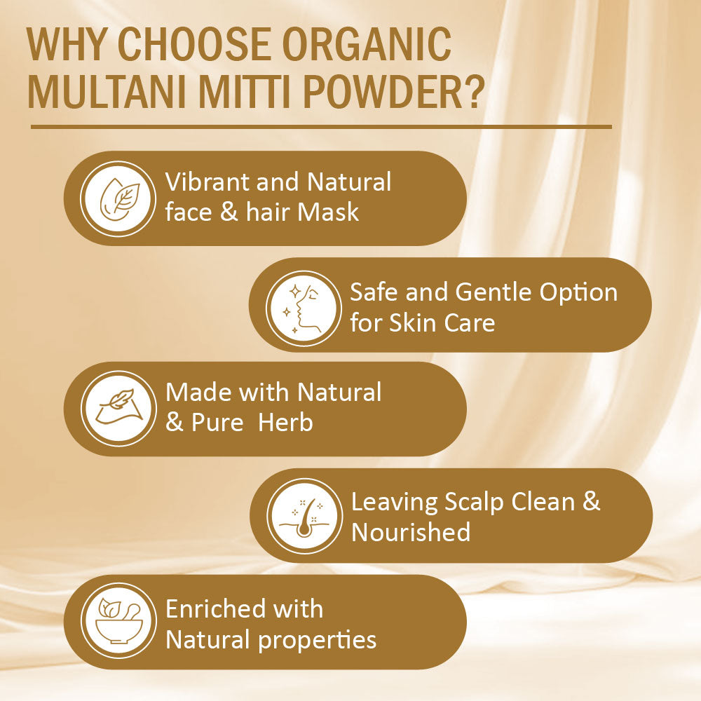 Multani Miti Powder for Face Pack 200gm (Pack of -1) image 2