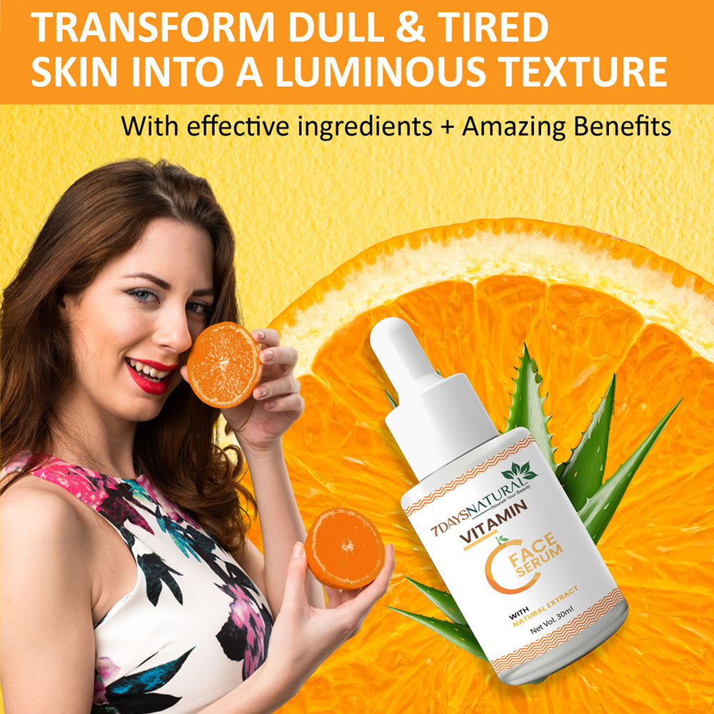 7Days Natural Vitamin-C serum for oily skin acne-prone skin (30 ml) image 4