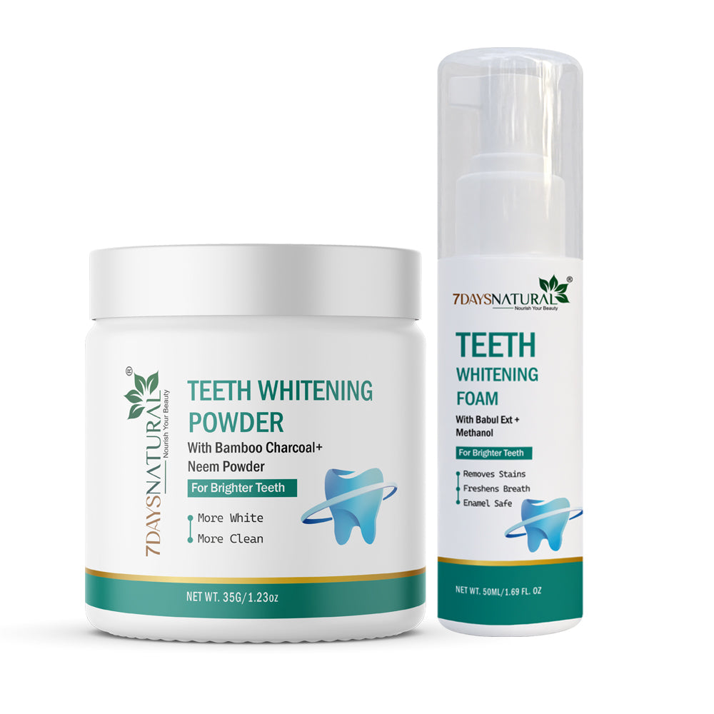 Teeth Whitening Foam and Powder Combo Offer image 0