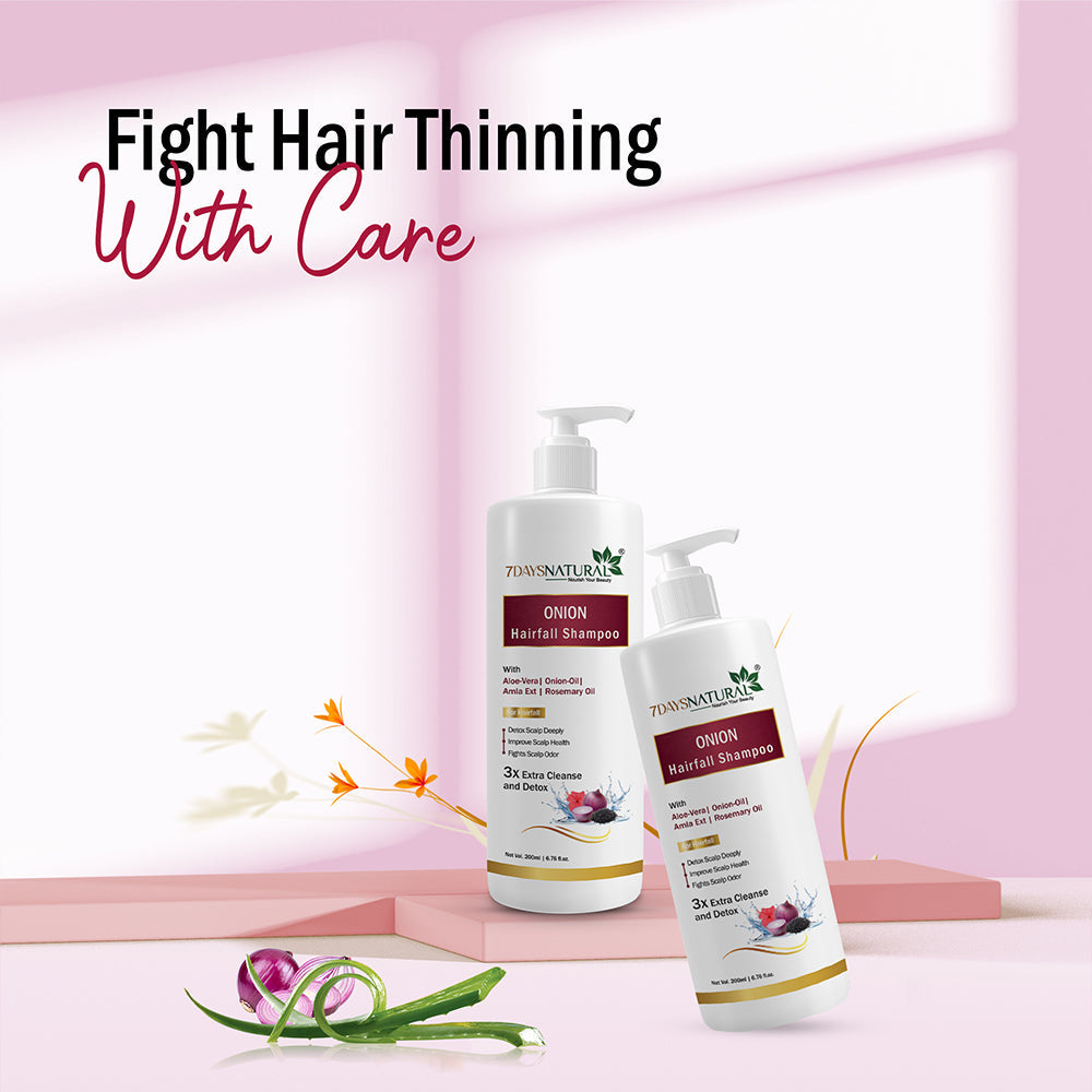 7Days Natural Red Onion Black Seed Oil Hair Growth Shampoo (200 ml) image 1