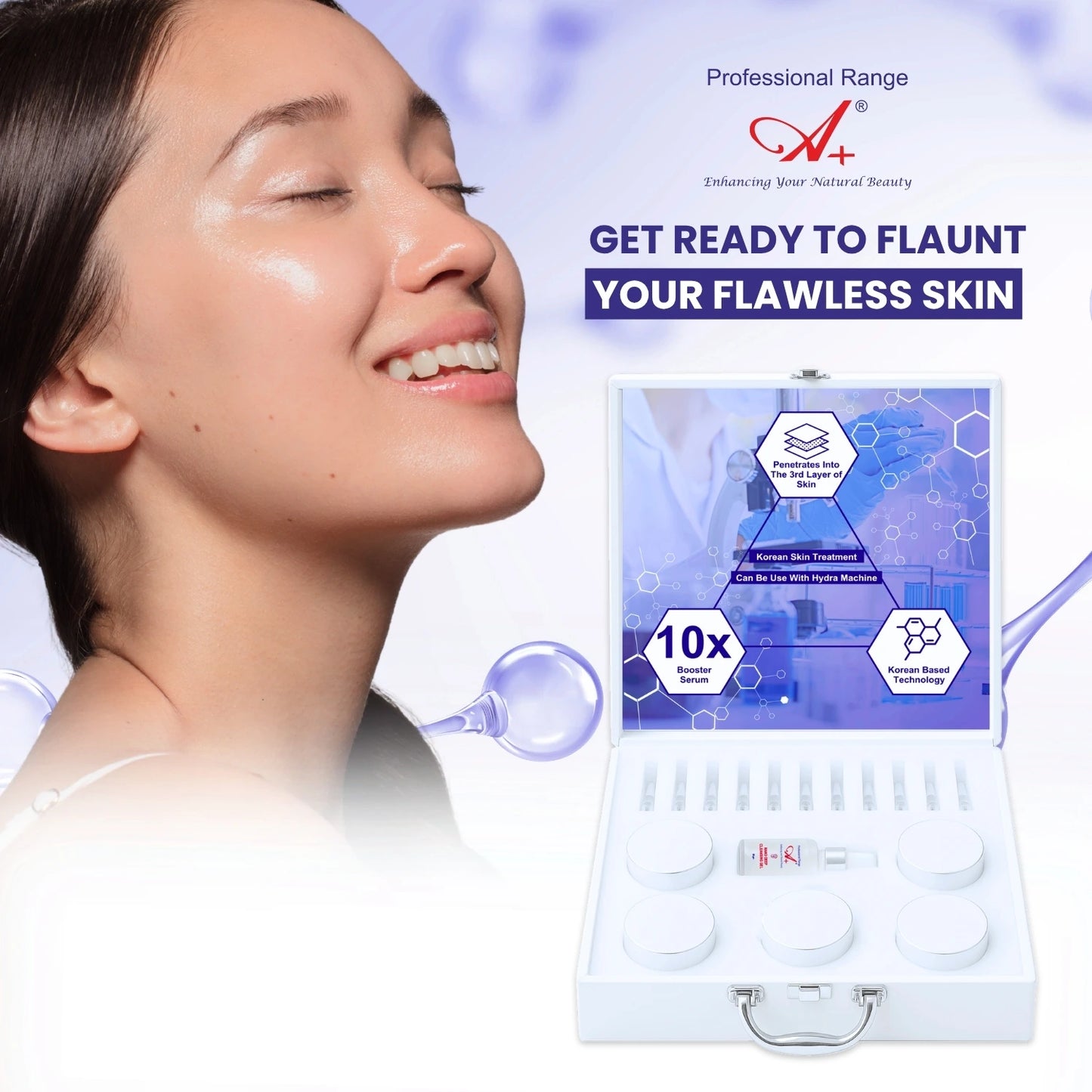 A+ Korean Glass Facial Kit, 7 Steps in 1 Kit, – 300 gm + 20 ml image 7