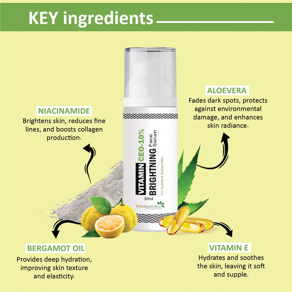 Vitamin CEO-10% Brightening Face Serum – For Glowing, Even-Toned Skin (30ml) image 9