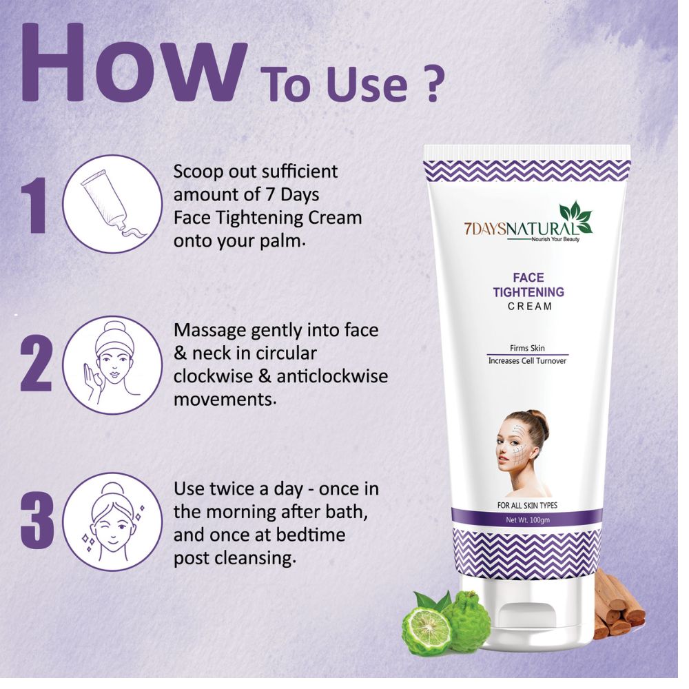 7 Days Natural Anti-Aging Face Tightening Cream for Fine Lines & Wrinkles image 2