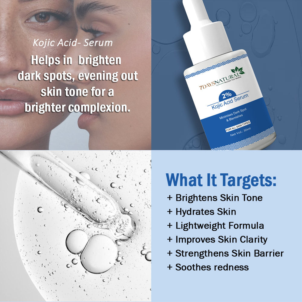 2% Kojic Acid and Glutathione Face Serum for Brightening & Anti-Aging – 30ml image 8