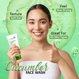 Buy Cucumber Face Wash for Fresh & Fairer Skin | 7Days Natural 100 ml image 4