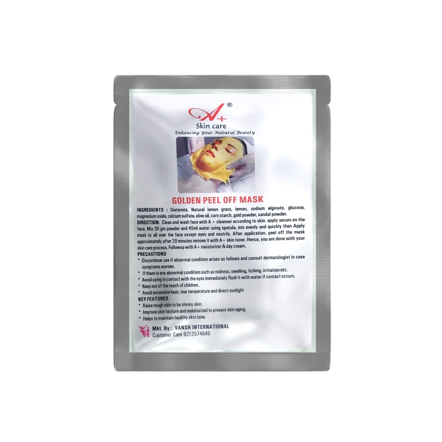 A+ Gold Peel-Off Mask (Pack of 2) image 0