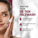 7DAYS NATURAL De-Tan Face Wash For Women & Men Tanned Skin - 100ML image 4