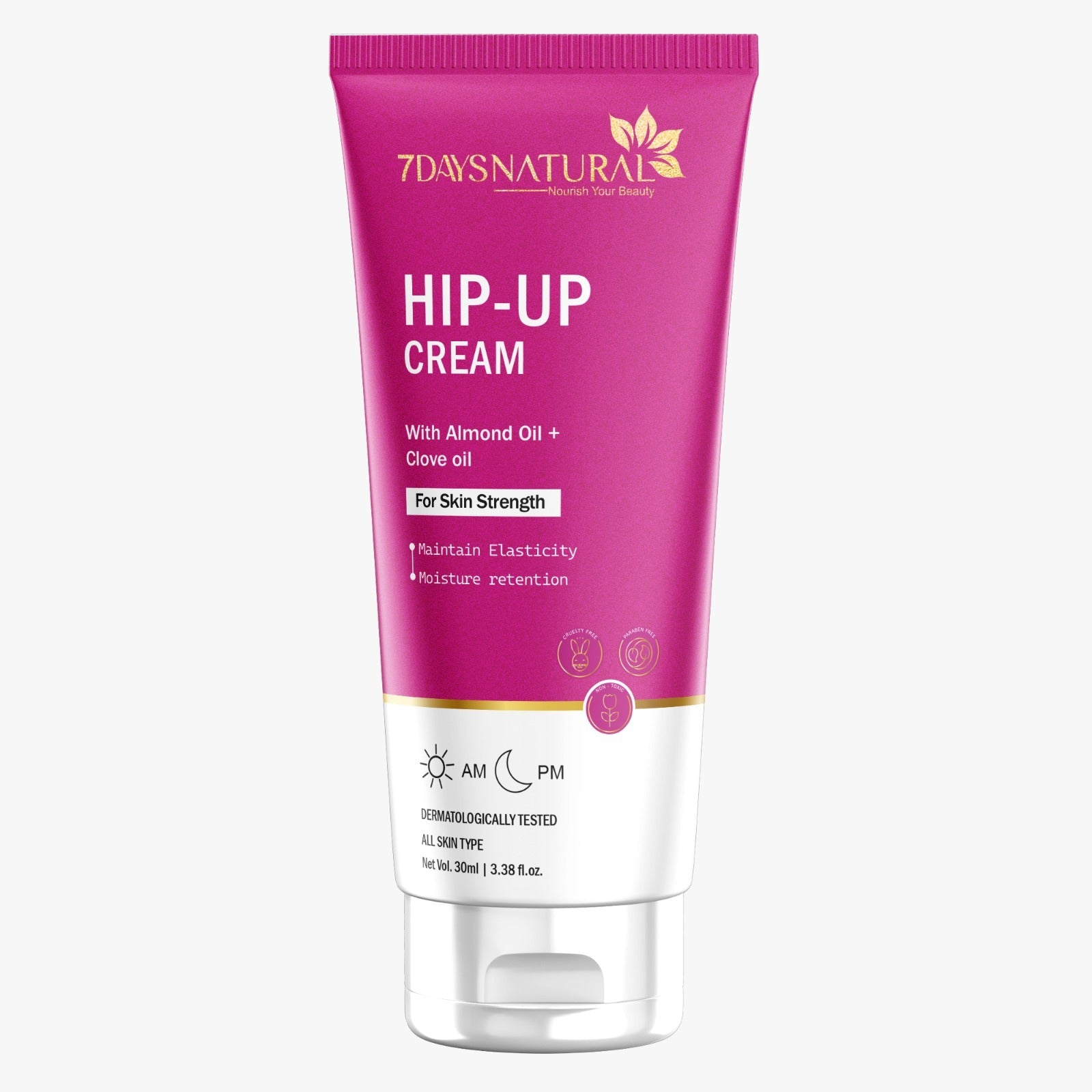 7Days Natural Hip Up Smoothing Moisturizer Cream | Generic Buttock Enhancement Cream Hip Lift Up-100 ml image 0
