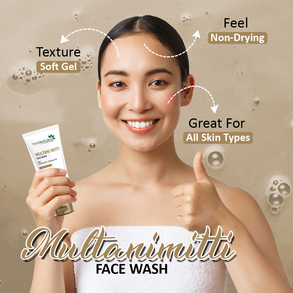 Buy Natural Multani Mitti Face Wash | 7Days Natural image 4