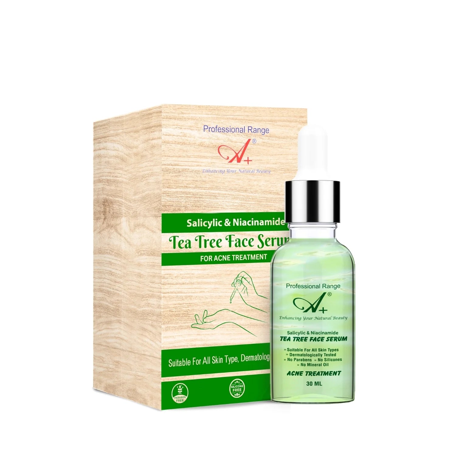A+ Tea Tree Serum with 0.2% Salicylic Acid for Oily Skin – 30 ml image 0