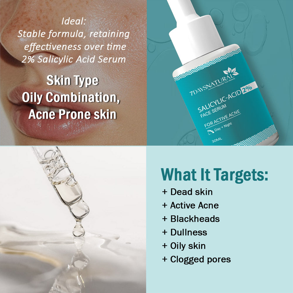 Salicylic Acid Serum for Acne -30ml | 7Days Natural image 3