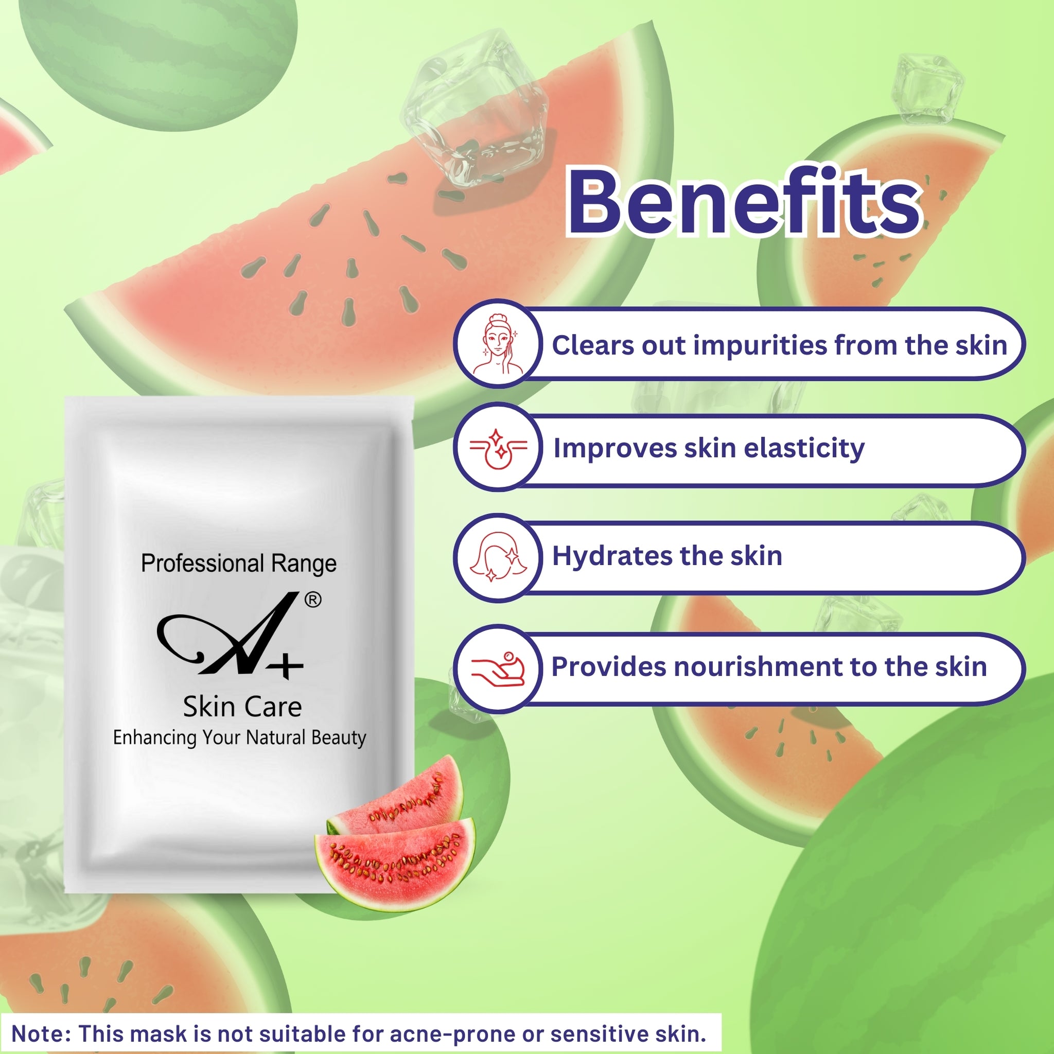 A+ 2020 Watermelon Soothing Gel Mask image 3