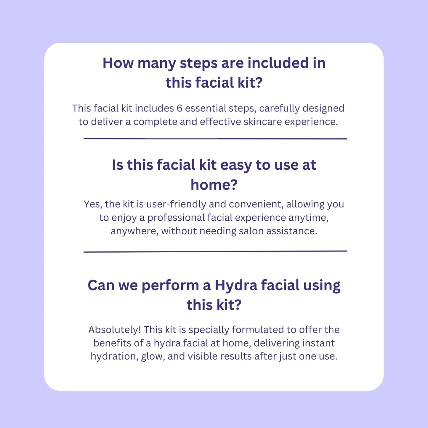A+ Hydra Facial Kit / Whitening Monodose Facial Kit – (One Time Use) image 3