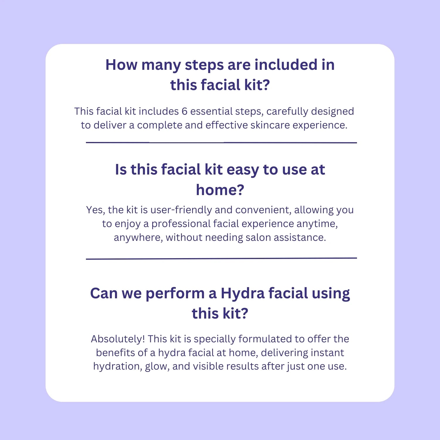 A+ Hydra Facial Kit / Whitening Monodose Facial Kit – (One Time Use) image 3