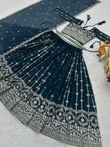 Premium Wedding Lehenga Choli with Heavy Sequin Embroidery
