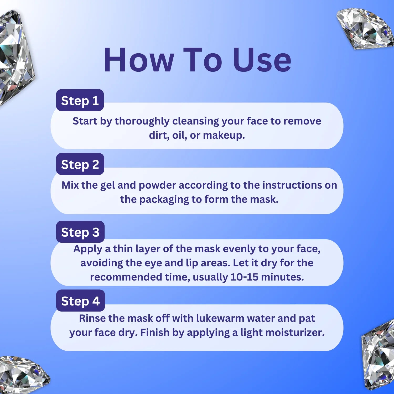 A+ 2090 Diamond Soothing Gel Mask (12 Powder + 12 Gel) image 3